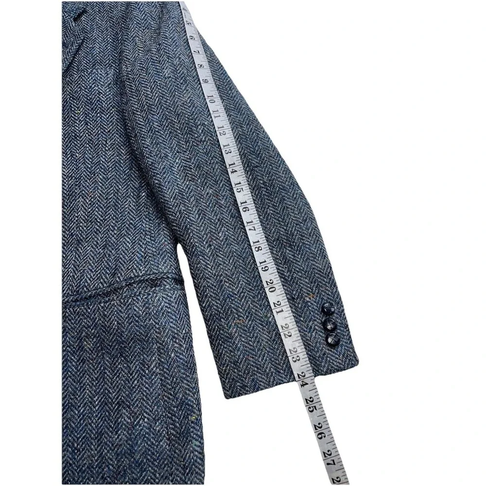 Donelgal Tweed Irish Wool Blazer Men 42R Herringbone Sports Coat Wellington